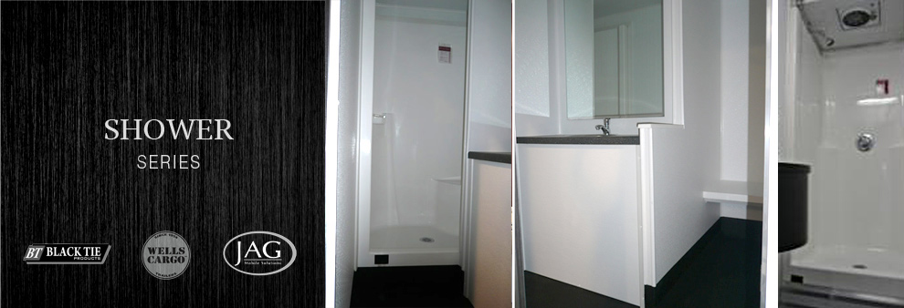 Long Term Restroom Trailer Rentals with Shower Stall in X, New York.