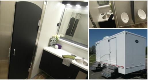 Daily, Weekly, Monthly and Long Term Bathroom Trailer Rentals.