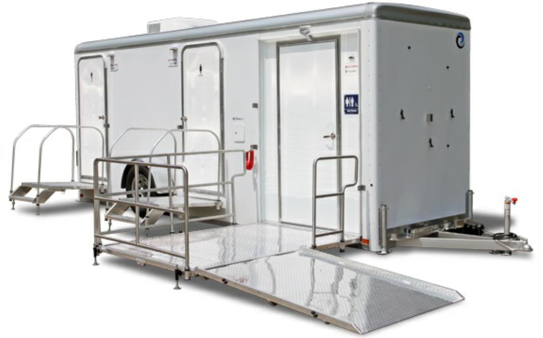 ADA Compliant Handicapped Bathroom & Shower Trailer Rentals for Large Events and Weddings in the state of Michigan (MI).
